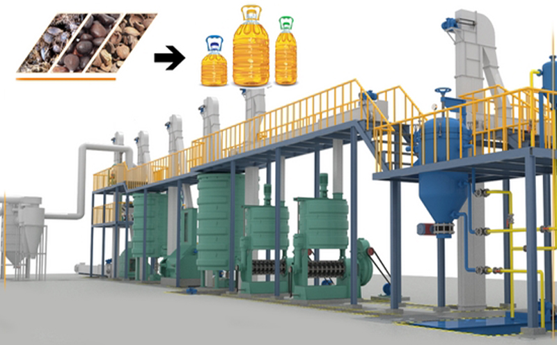 Ligne de production d'huile de palmiste